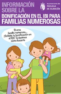 Folleto informativo sobre Bonificaciones en el IBI para Familias Numerosas