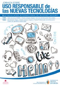 Cartel Jornada sobre uso responsable de las nuevas tecnologías
