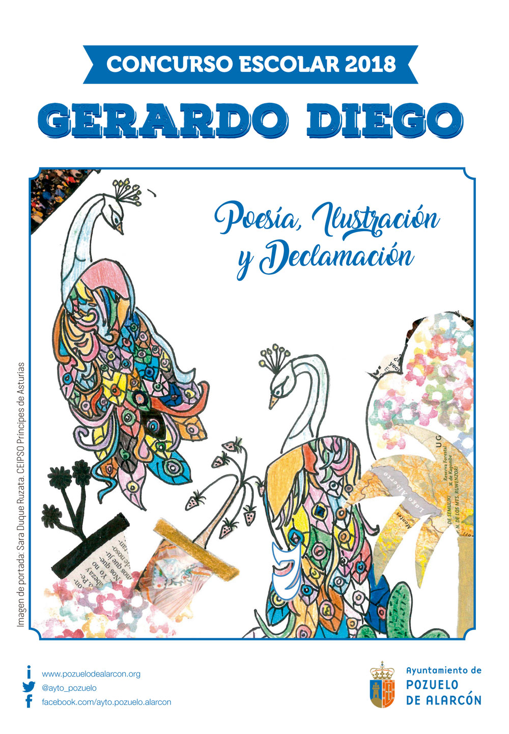Portada concurso escolar Gerardo Diego 2018