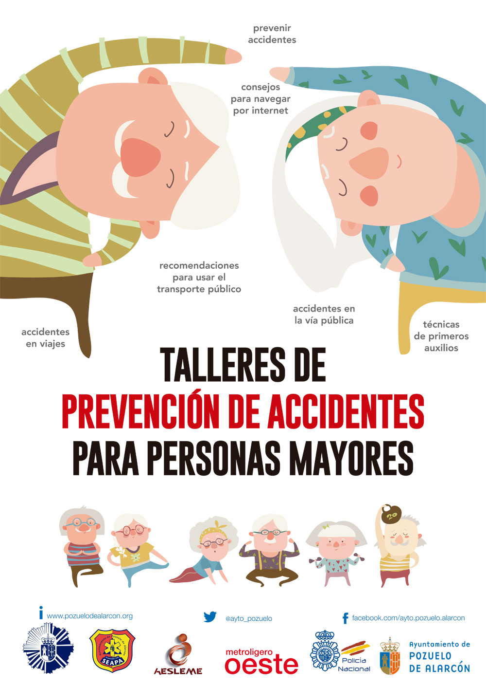 Folleto de la Campaña de prevención de accidentes en personas mayores