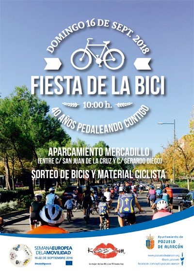 Portada folleto Fiesta de la bici 2018