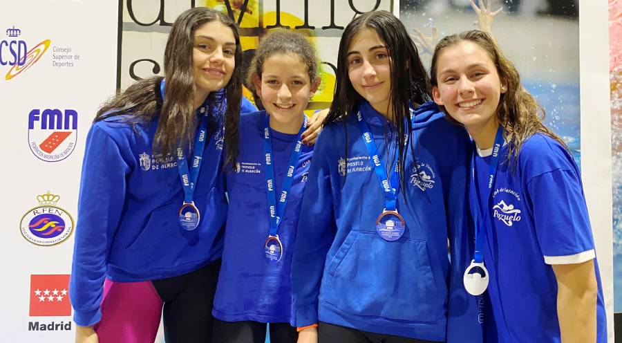 Natación Pozuelo se alza con cinco medallas en el Campeonato Infantil de Invierno