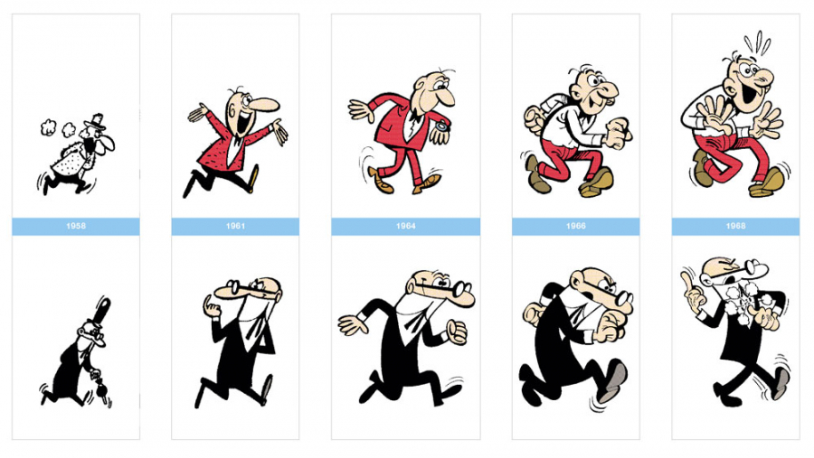 Evolución Mortadelo y Filemón