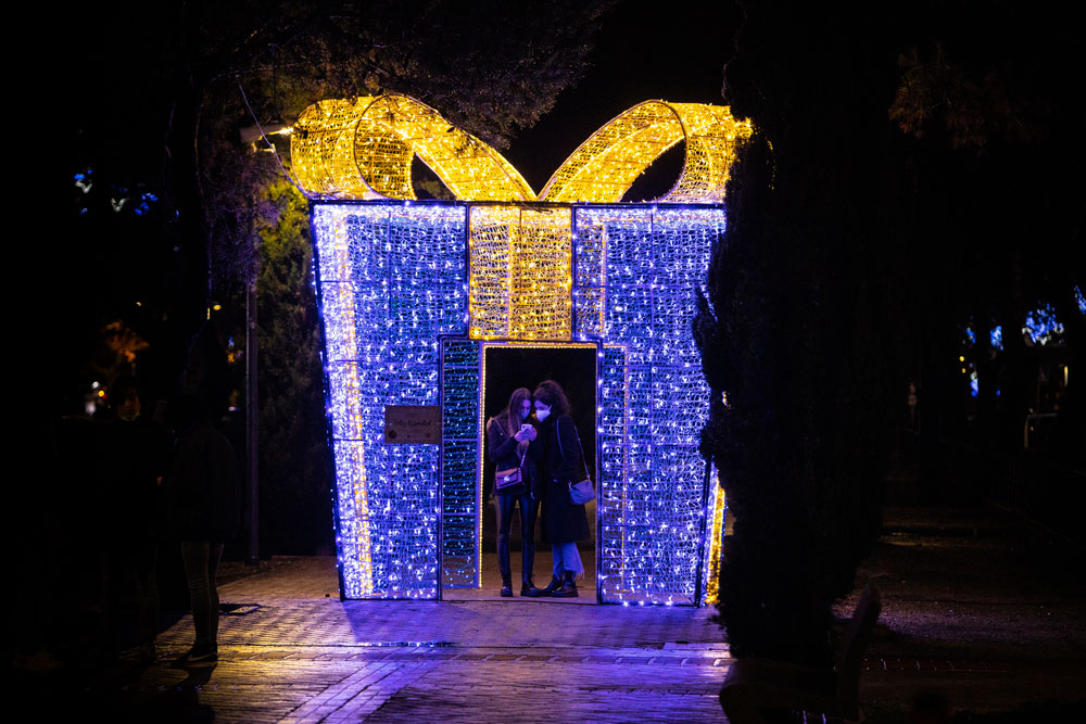 Elemento de luces navideñas