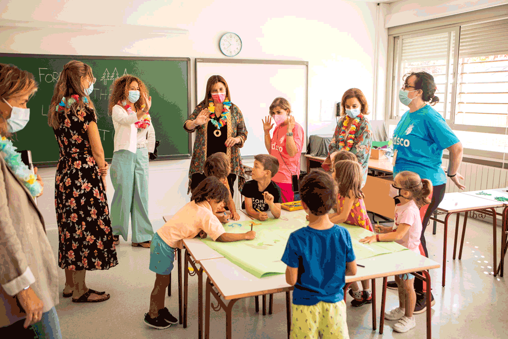 Quislant visita el colegio Principe de Asturias