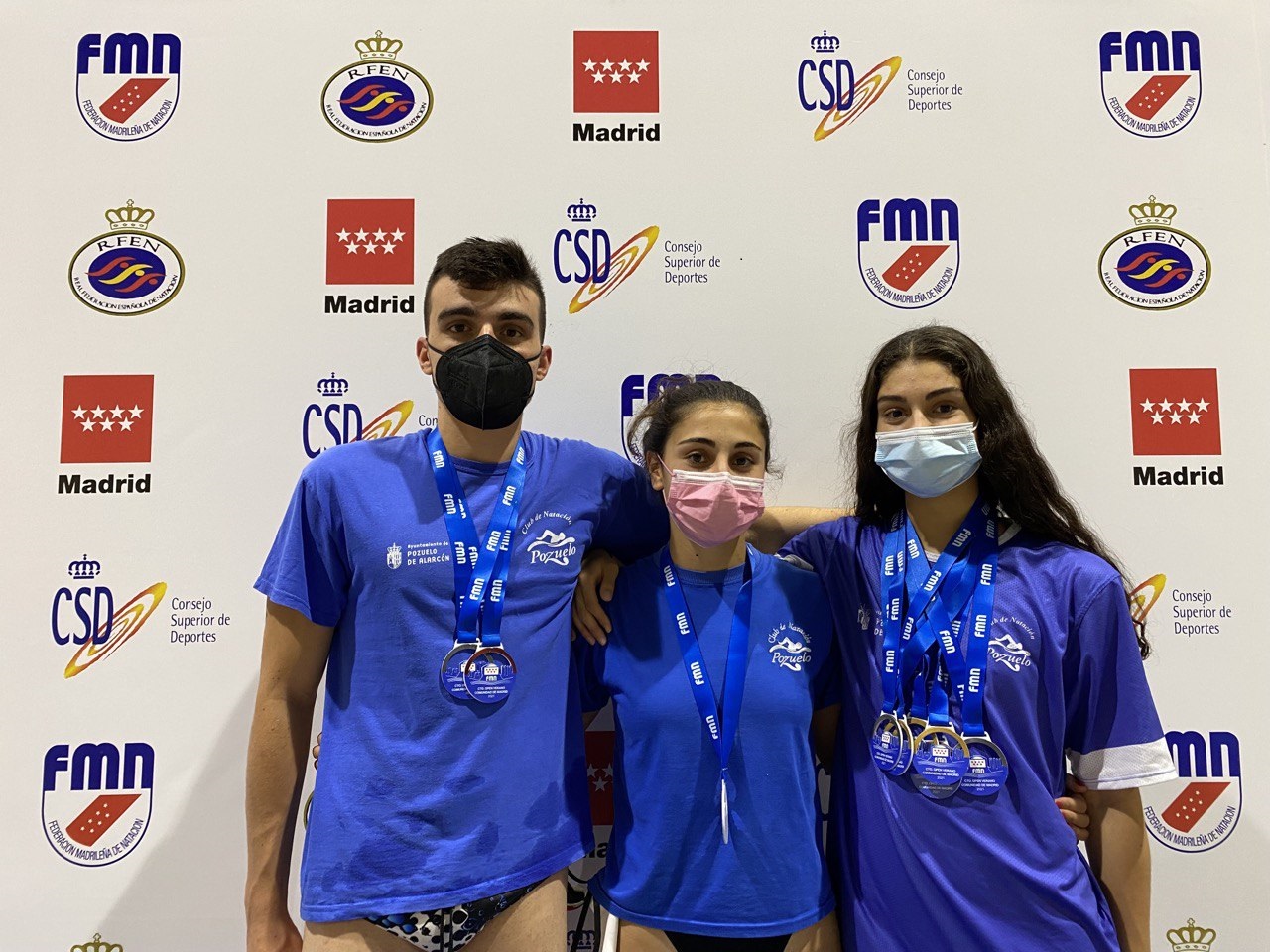 El CN Pozuelo gana 10 medallas en el Campeonato de Madrid de Verano Absoluto y Junior