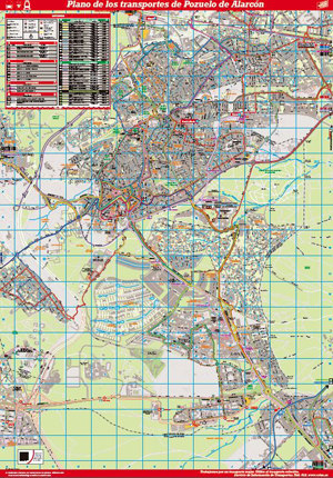 Plano de Transportes de Pozuelo de Alarcón