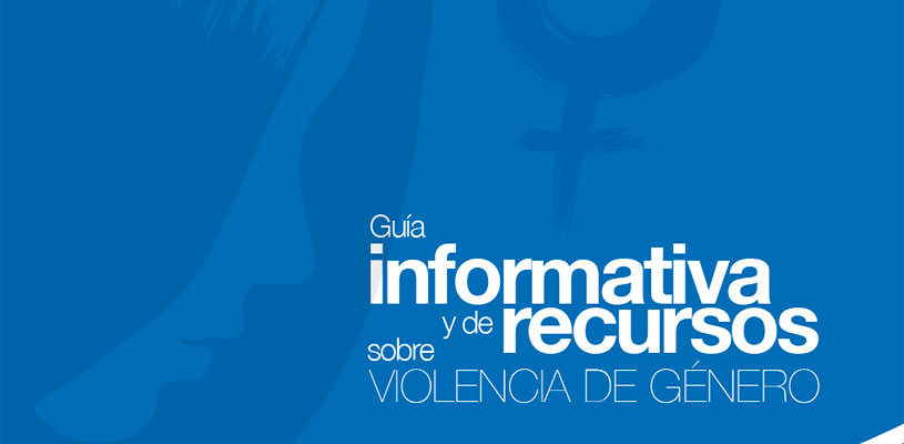 Portada guía de recursos sobre violencia de género