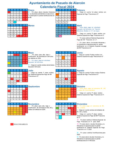 Calendario fiscal 2024