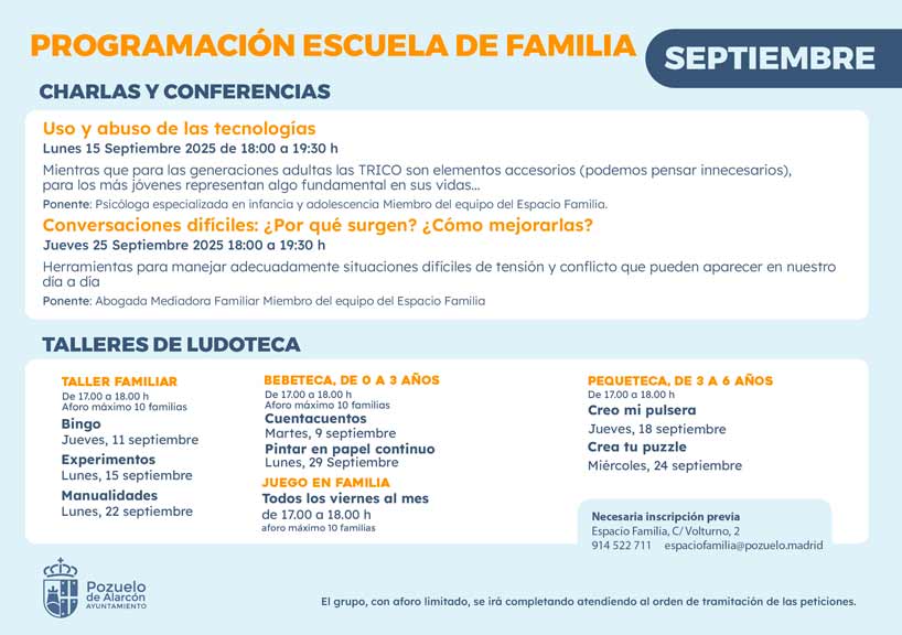 Charlas y Ludoteca