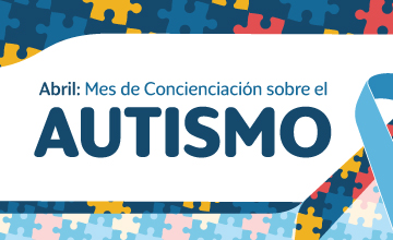 mes de concienciación del autismo cartel