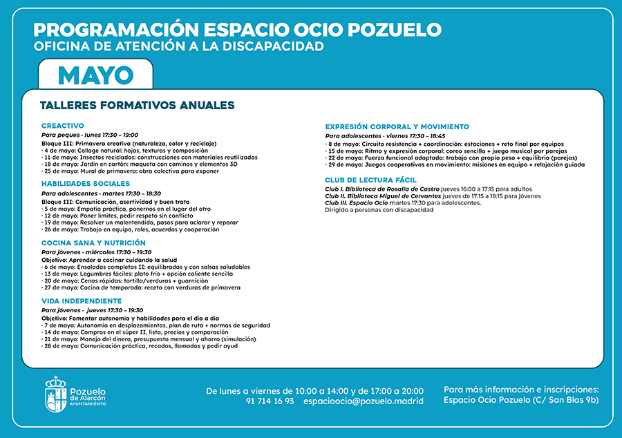 Talleres formativo anuales