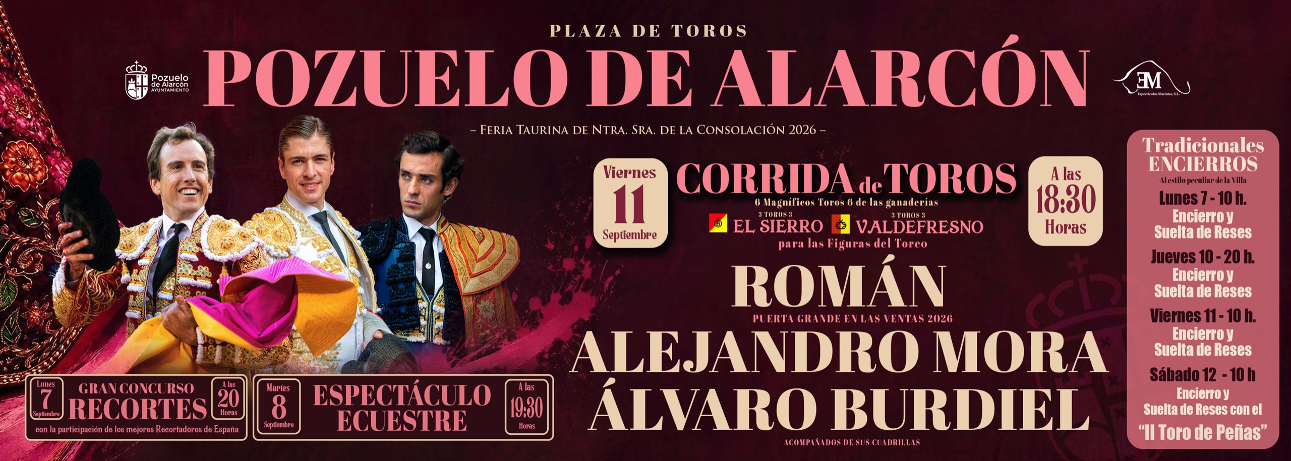 Banner toros Fiestas de la Consolación 2026