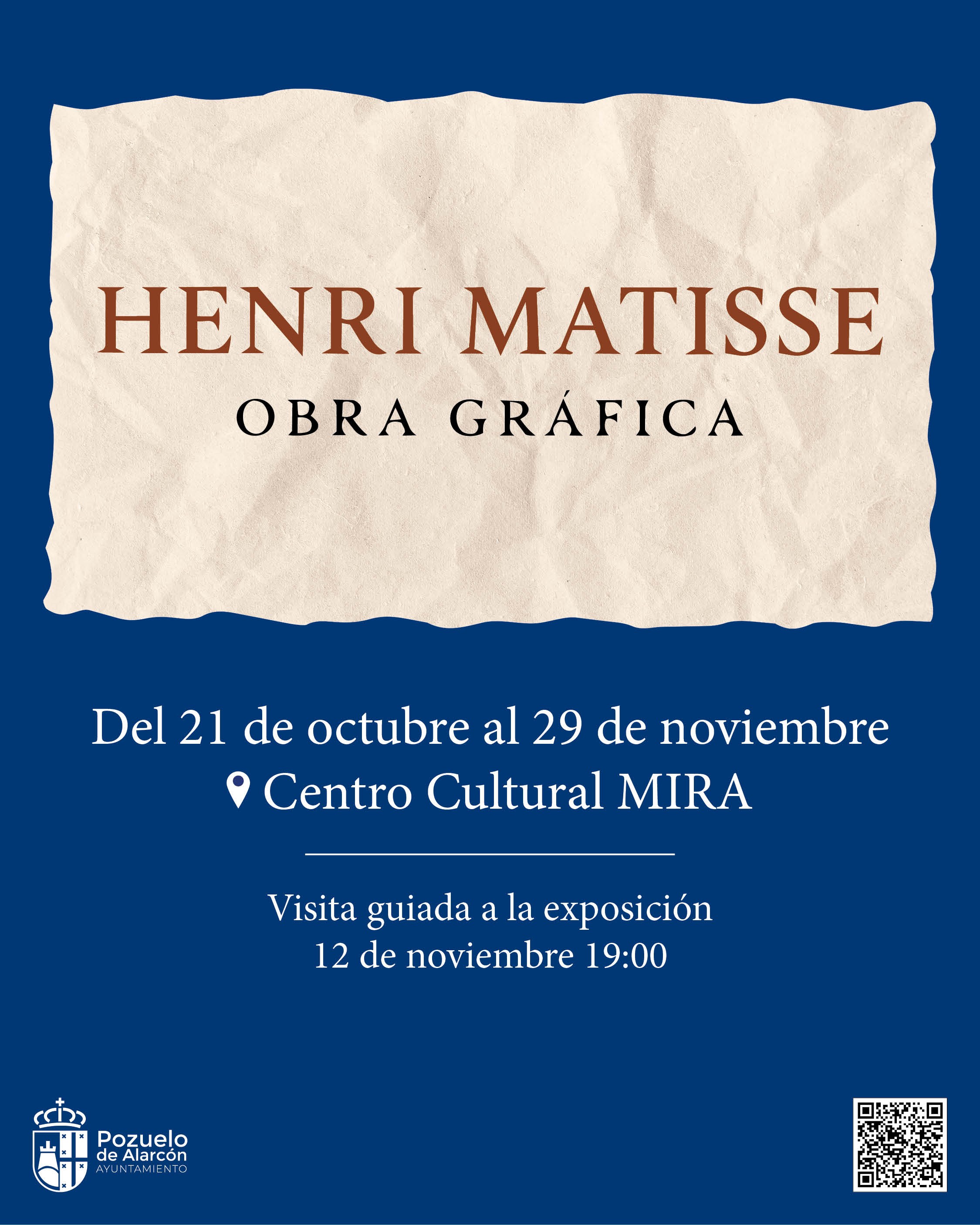 Pozuelo de Alarcón acoge la exposición ‘Henri Matisse. Obra gráfica’ en el Centro Cultural MIRA