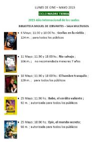 Lunes de cine: Ciclo Madre Tierra