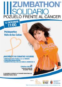 Programa del III Zumbathon solidario: Pozuelo frente al cáncer