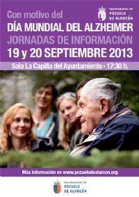 Cartel de las Jornadas de Información sobre el Alzheimer 2013