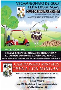 Cartel VI Campeonato de Golf Peña Los Mingas