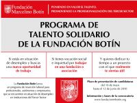 Programa de Talento Solidario de la Fundación Botín