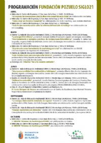 Oferta formativa de la Fundación Pozuelo Siglo 21 (Abril/octubre 2011)