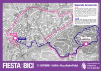 Recorrido de la Fiesta de la bicicleta