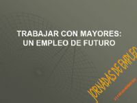 Conferencia: Trabajar con mayores. Un empleo de futuro