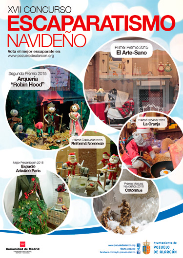 Cartel del XVII Concurso de Escaparatismo Navideño (Se abre en ventana nueva)