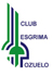 Logotipo del Club Esgrima Pozuelo en azul y verde