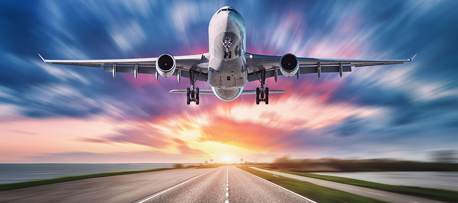 Avión despegando