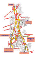 Plano de circulación en la Avenida Juan XXIII (Se abre en ventana nueva)