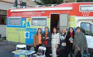 Autobús que recorrió Pozuelo con motivo del Día de la Mujer