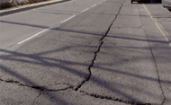 Deterioro del asfalto en algunas calles de Pozuelo