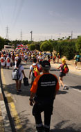 Miembros de protección civil durante la JMJ (Se abre en ventana nueva)