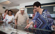 Susana Pérez Quislant en la inauguración de la exposición 25 años de La Golondriz (Se abre en ventana nueva)