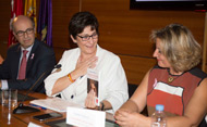 Susnaa Pérez Quislant en la presentación del libro Corredora de la vida (Se abre en ventana nueva)