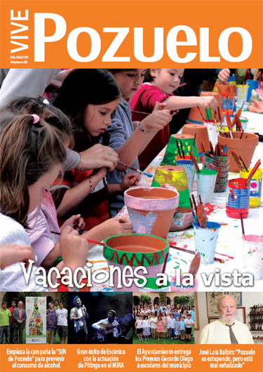 Revista municipal Vive Pozuelo, Julio / Agosto 2009