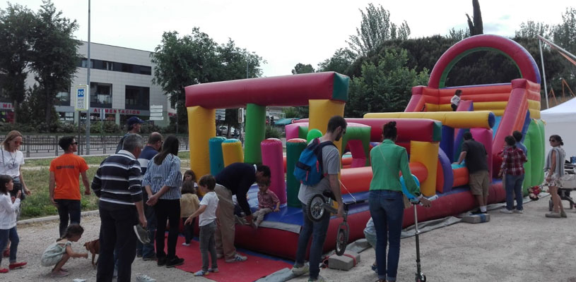 Hinchable pista americana