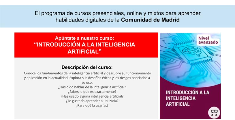 Madrid Aula Digital. Introducción a la inteligencia artificial