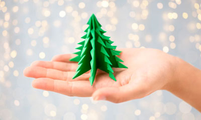 Árbol de Navidad origami