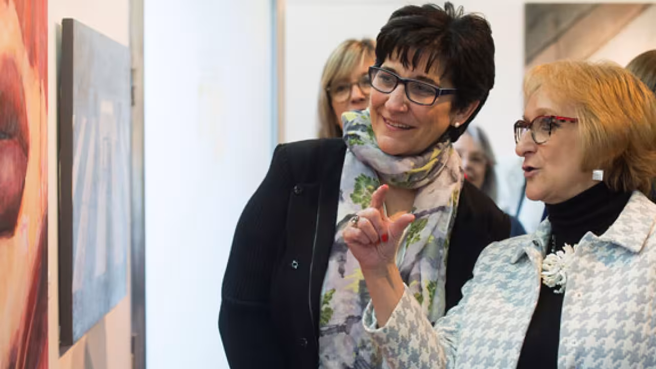 Inauguración exposición mujeres pintoras y escultoras 2016
