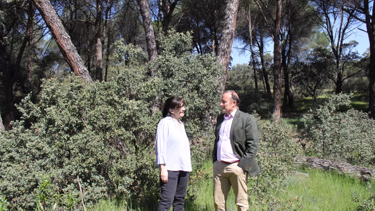 La alcaldesa de Pozuelo de Alarcón visita la Finca El Maisán