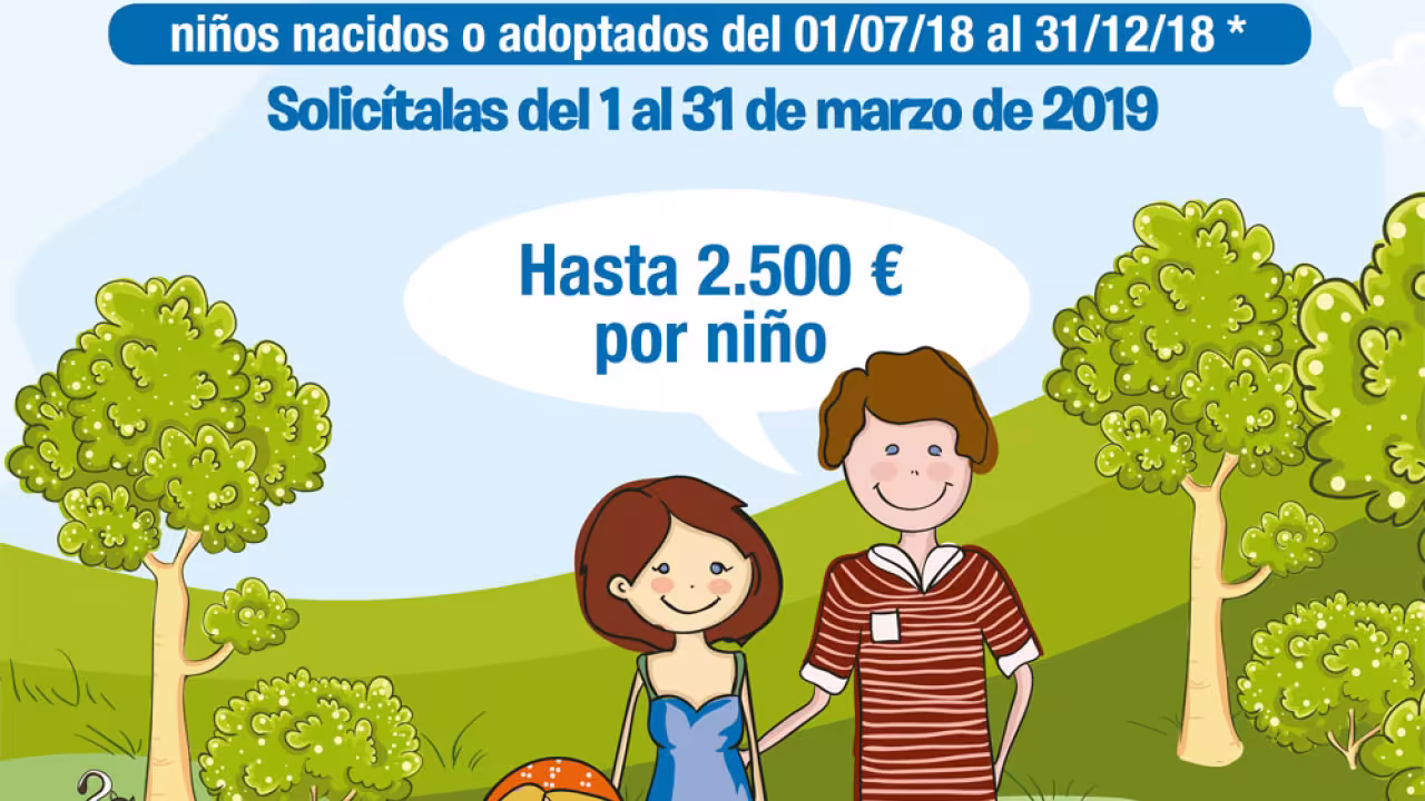 Cartel Ayudas por nacimiento o adopción