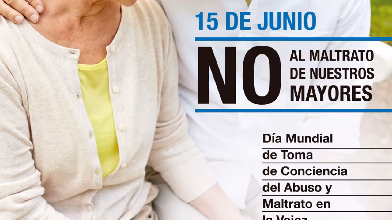 Cartel contra los abusos a mayores