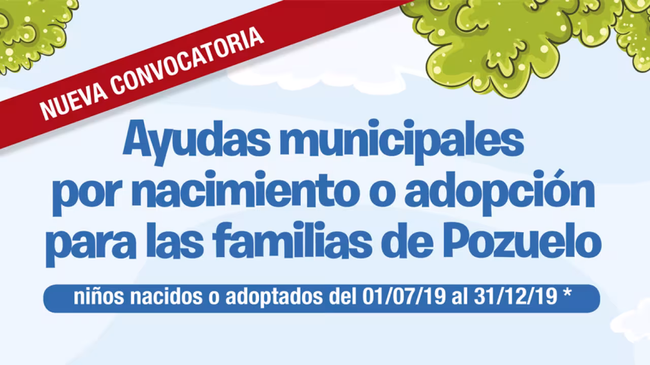 Cartel Ayudas por nacimiento