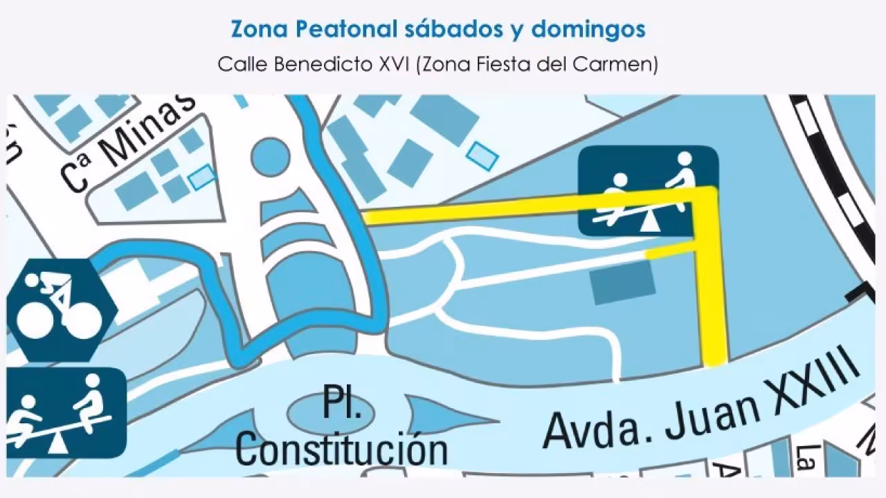 Mapa calle Benedicto XVI