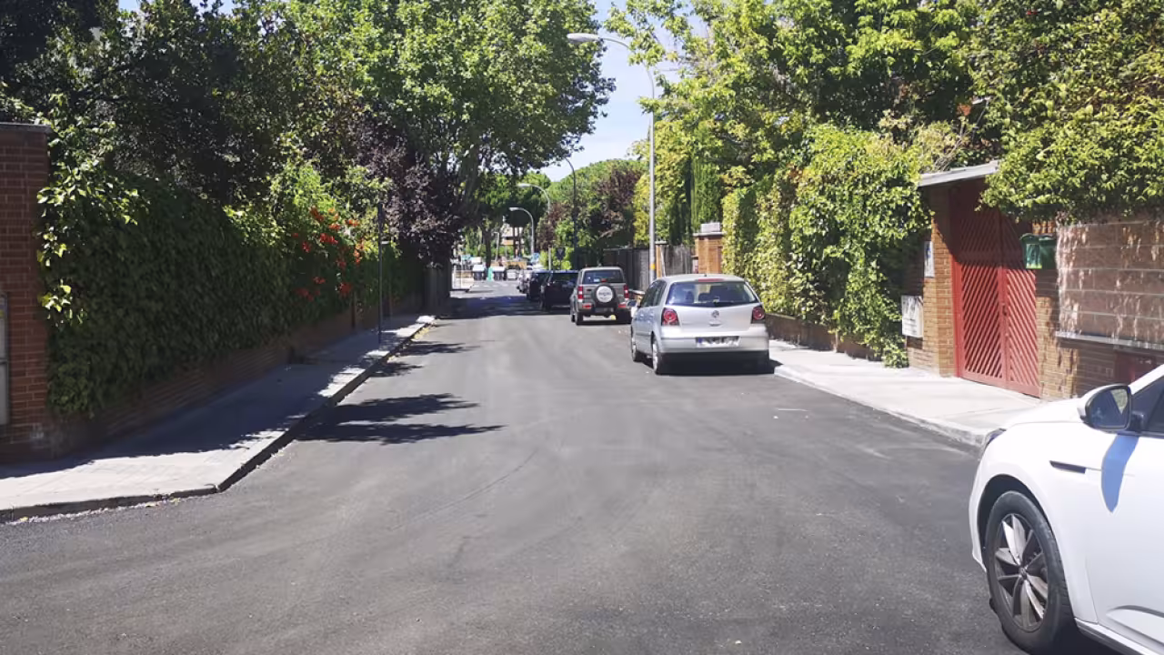 Operación asfalto calle de Pozuelo de Alarcón
