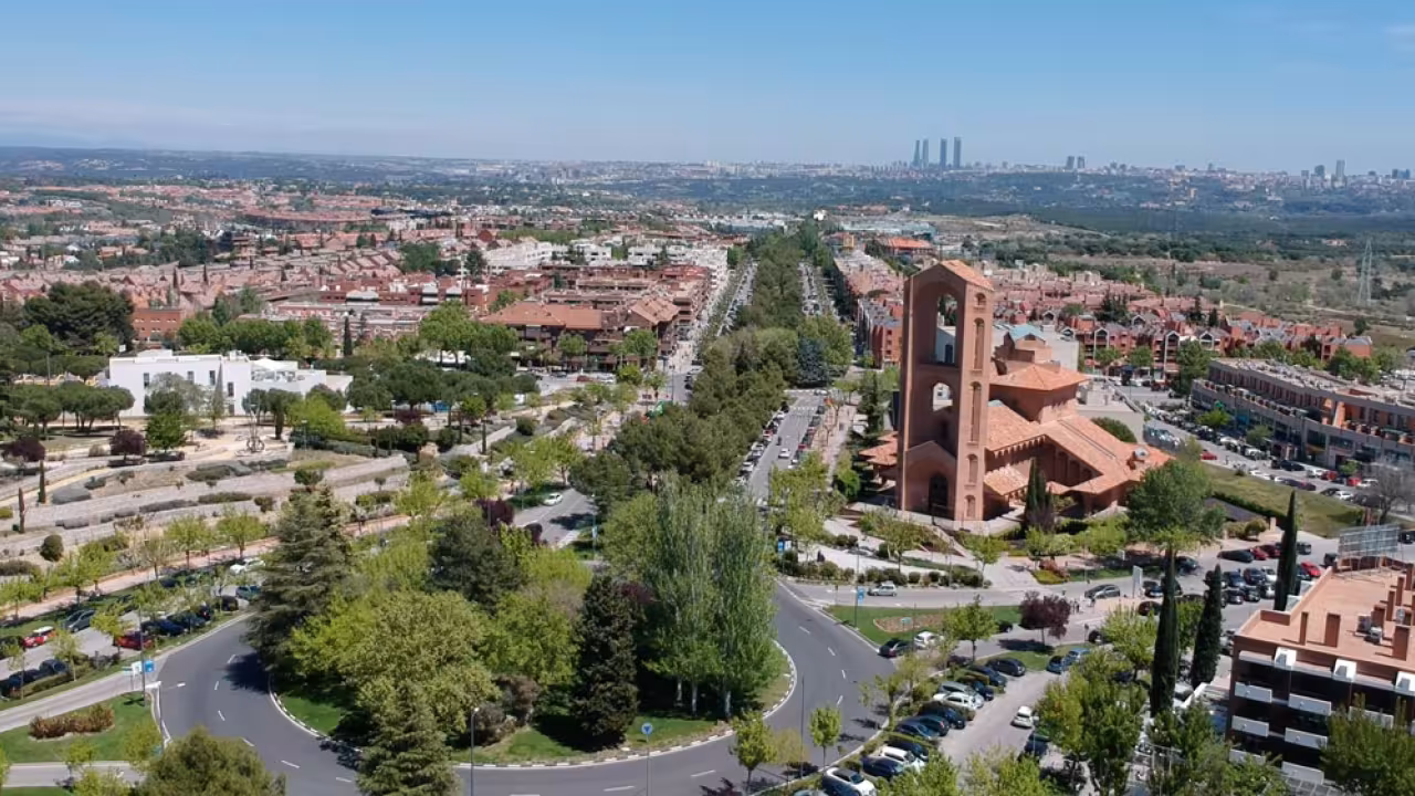 Pozuelo de Alarcón foto aérea