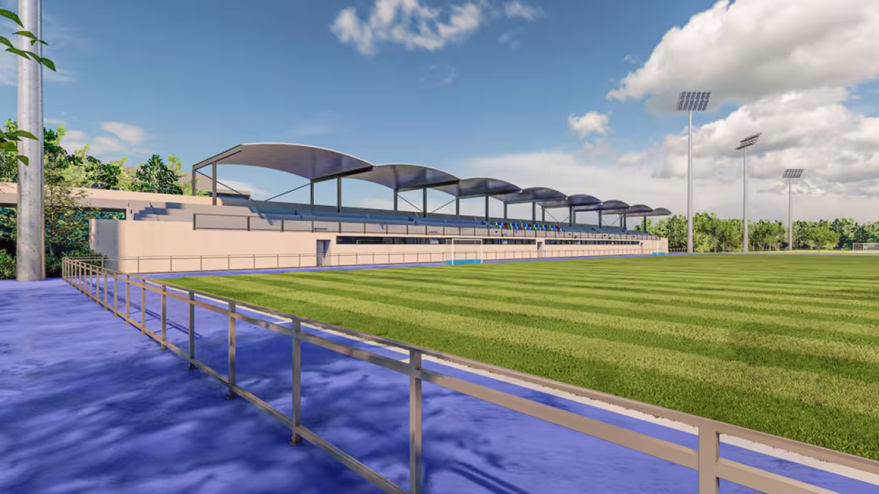 Gradas de la Ciudad Deportiva Valle de las Cañas