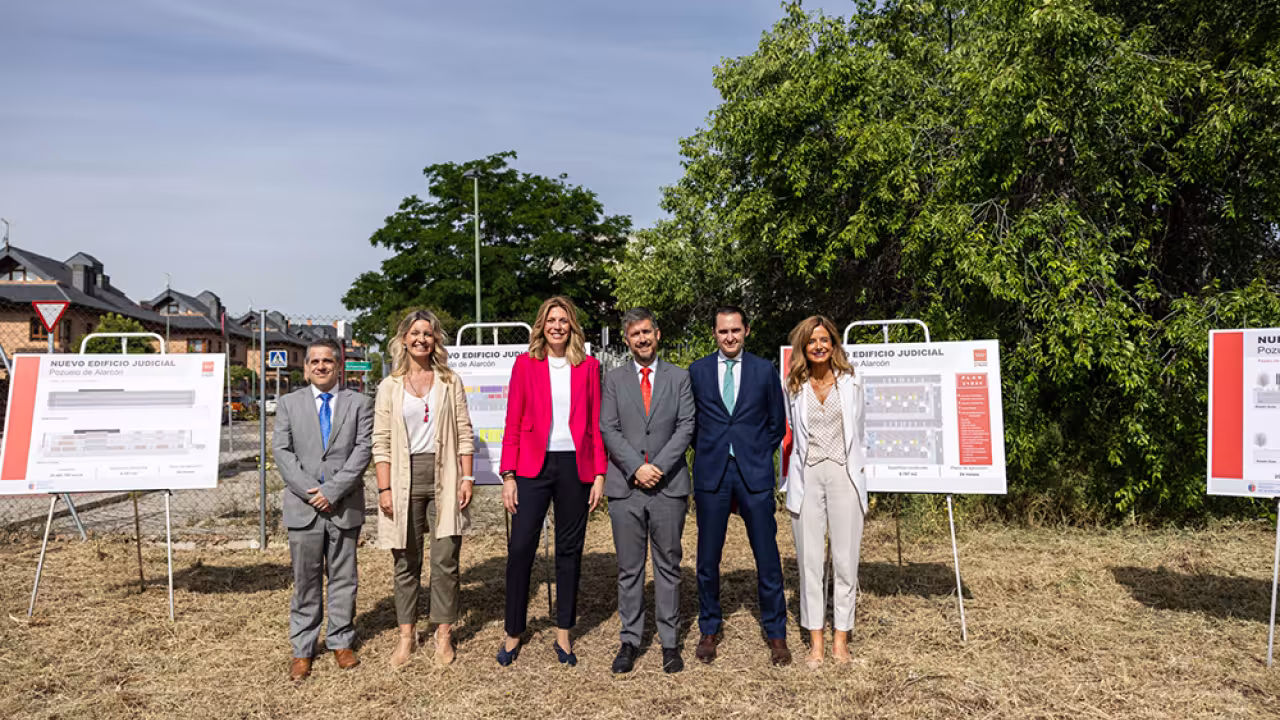Visita la parcela donde se ubicará el nuevo complejo judicial en Pozuelo