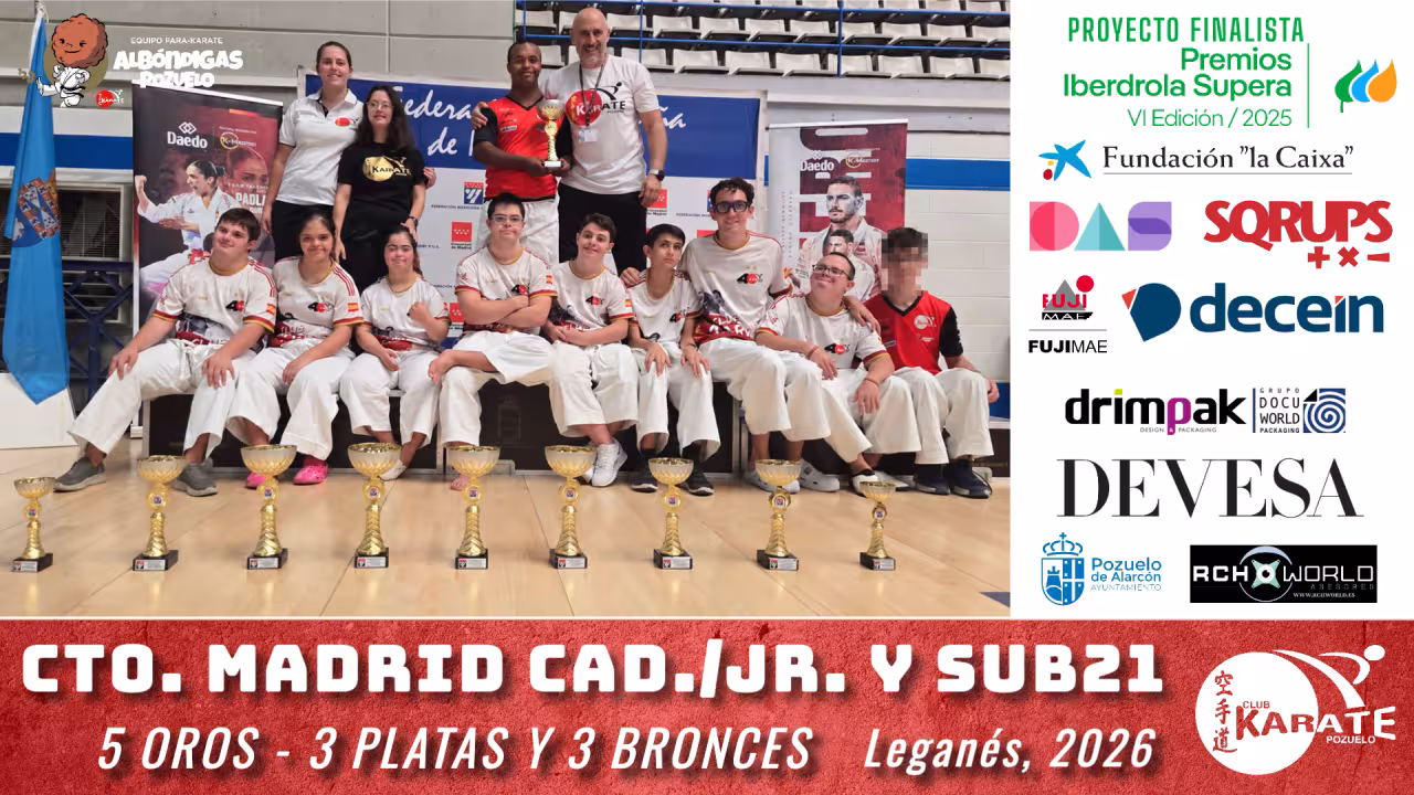 El Club Karate Pozuelo gana los medalleros de las Ligas Nacionales masculina y femenina